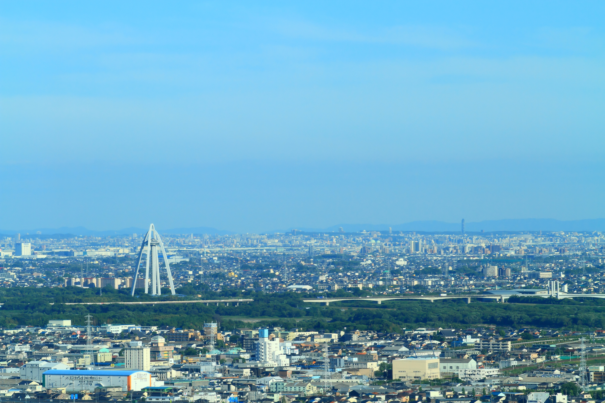 一宮市のツインアーチ138周辺風景