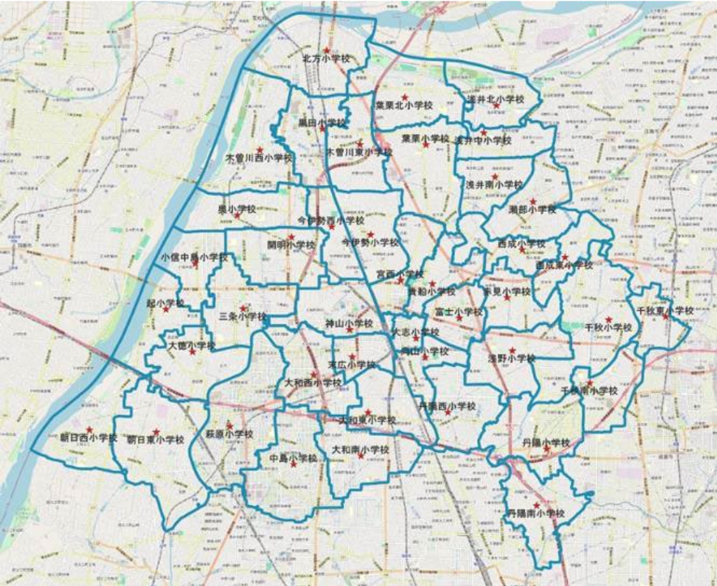 一宮市の学区