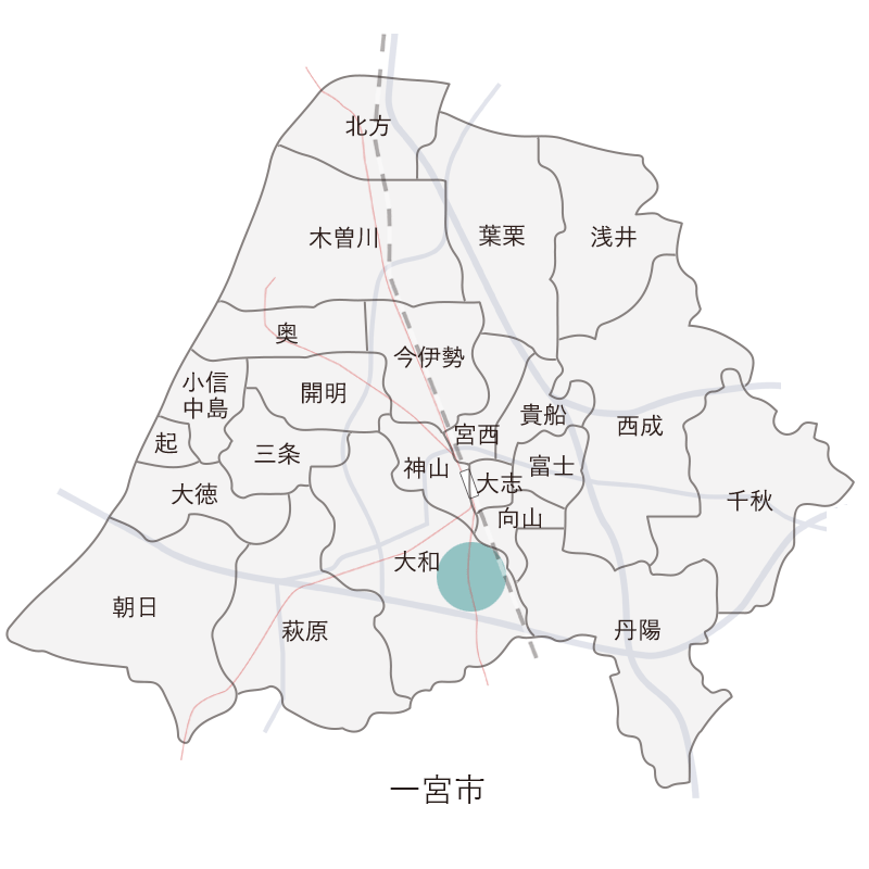 愛知県一宮市妙興寺駅