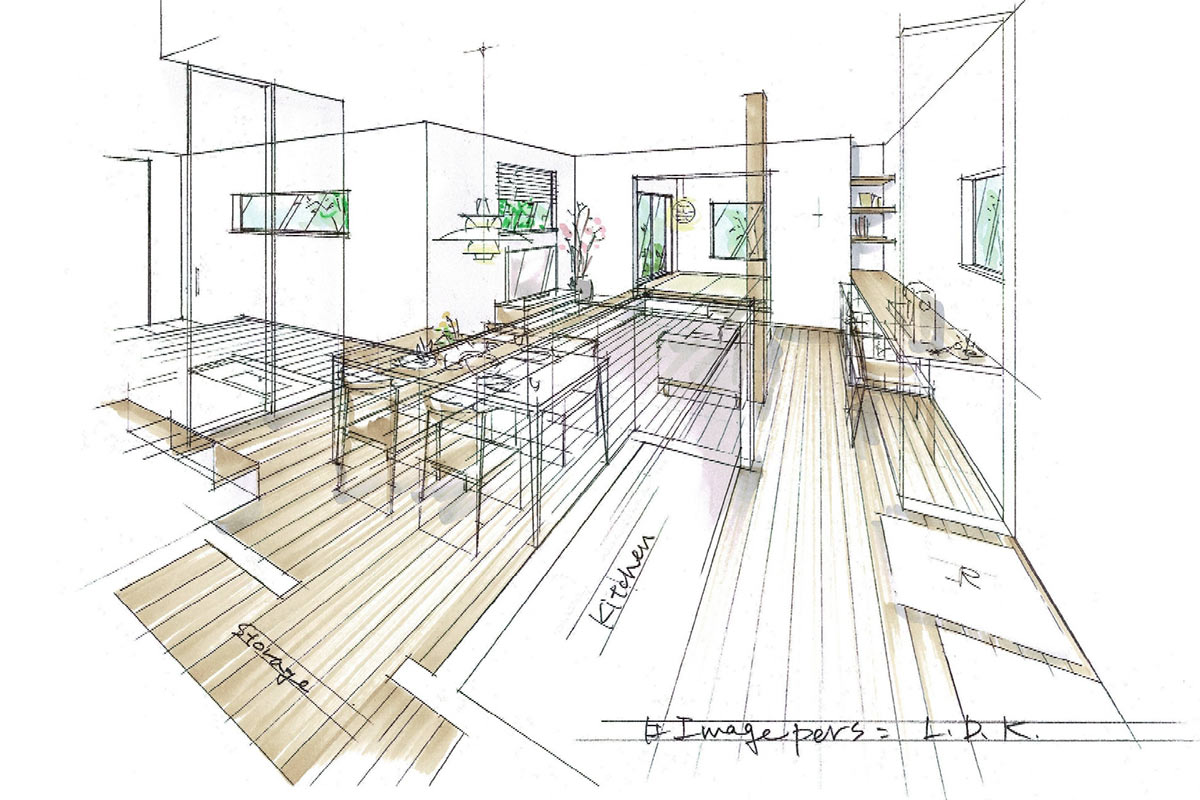 家族の気配を感じる空間