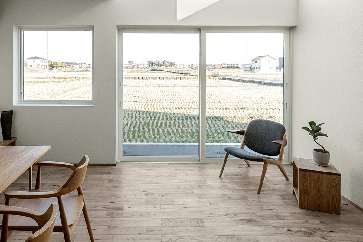 L字がつくる奥行きのある景色