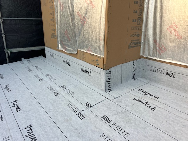 上棟の2日目　一宮市