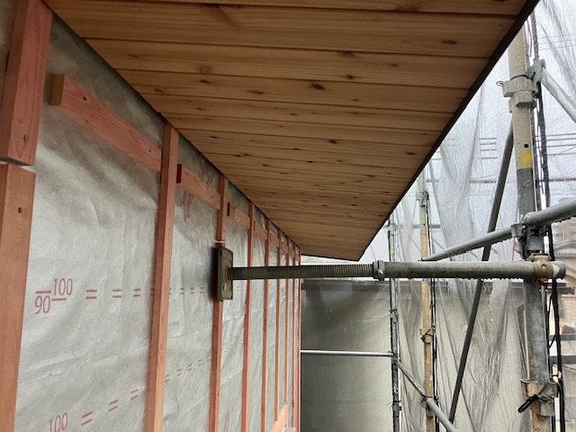 大工工事が進行中　一宮市